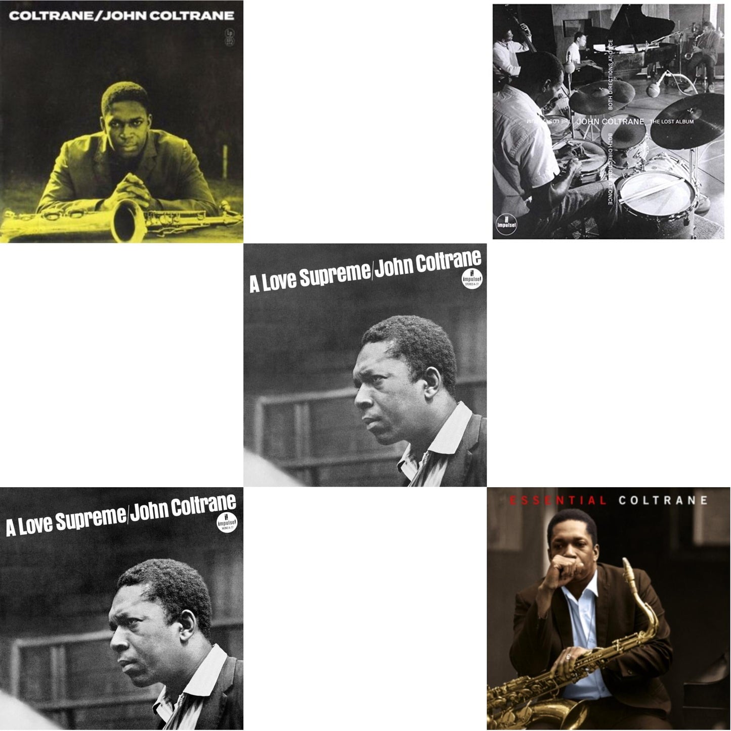 Coltrane (Yellow LP Vinyl) & Love Supreme (Monophonic Edition) (180G) & Love Supreme & Both Directions At Once: The Lost Album & Essential Coltrane (Limited Edition/Red LP Vinyl)