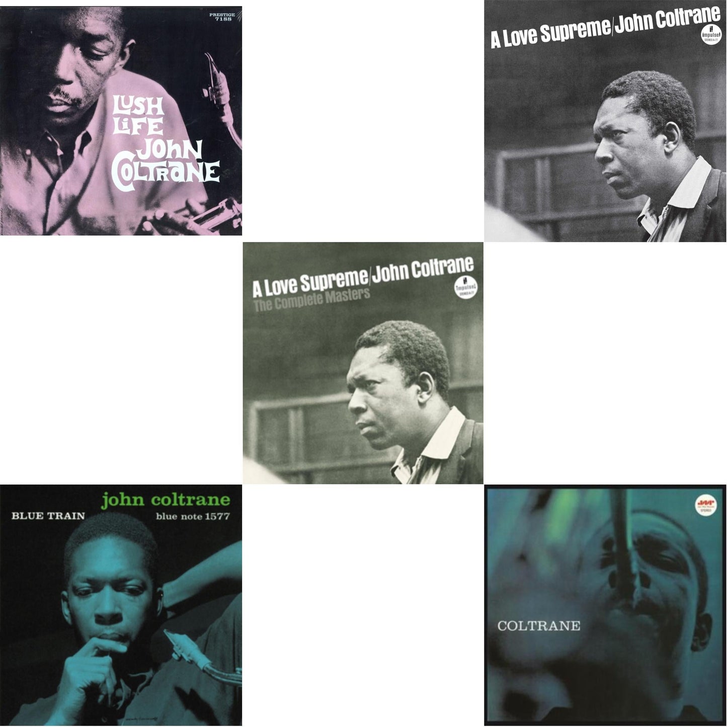 Lush Life & Blue Train & Love Supreme: Complete Masters & Love Supreme (Black Swirls LP Vinyl) & Coltrane