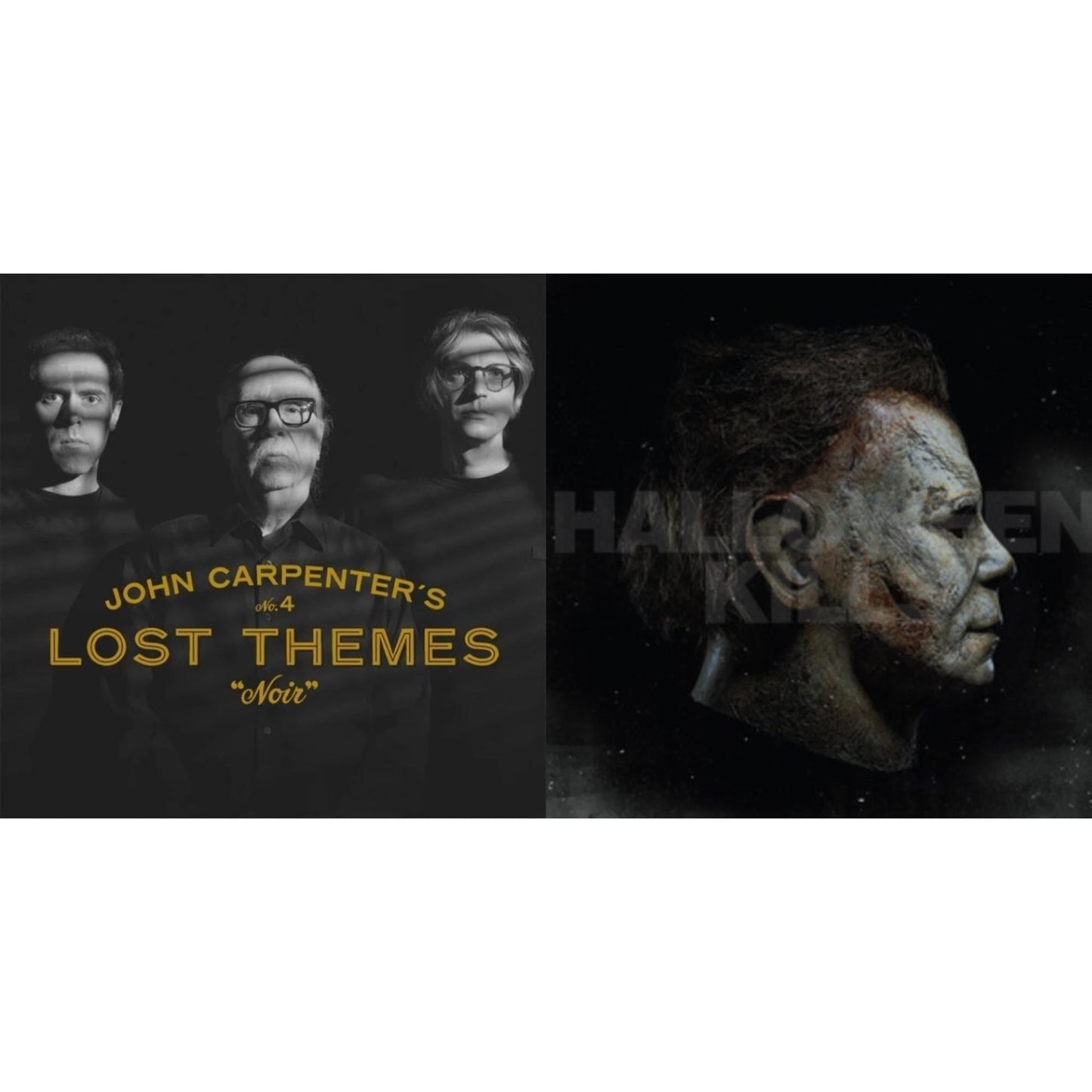Lost Themes Iv: Noir (Tan & Black Marble LP Vinyl/7Inch) & Halloween Kills Ost (Expanded Edition/2LP/Orange W/ Green Splatter Vinyl)