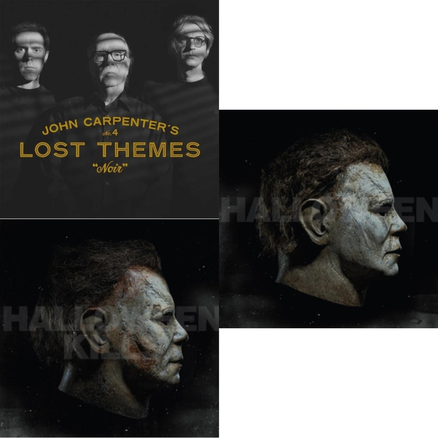 Lost Themes Iv: Noir (Tan & Black Marble LP Vinyl/7Inch) & Halloween Kills Ost (Expanded Edition/2LP/Orange W/ Green Splatter Vinyl) & Halloween Ost (Expanded Edition/2025 Art Edition/2LP/Bone White W/ Orange Splatter Vinyl)