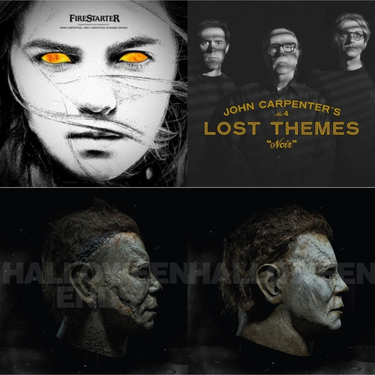Firestarter Ost (Yellow & Bone Splatter LP Vinyl) & Lost Themes Iv: Noir (Tan & Black Marble LP Vinyl/7Inch) & Halloween Ends Ost (Expanded Edition/2LP/Orange W/ Red Splatter Vinyl)