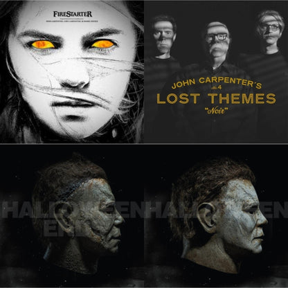 Firestarter Ost (Yellow & Bone Splatter LP Vinyl) & Lost Themes Iv: Noir (Tan & Black Marble LP Vinyl/7Inch) & Halloween Ends Ost (Expanded Edition/2LP/Orange W/ Red Splatter Vinyl)
