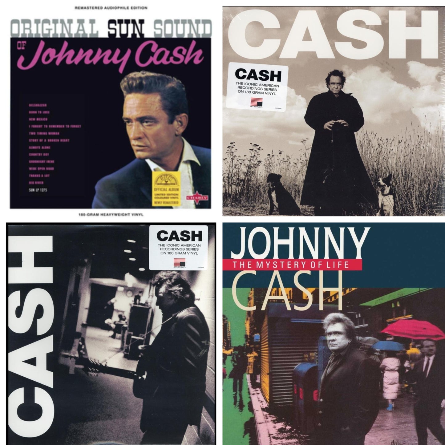 Original Sun Sound Of Johnny Cash (Translucent Violet LP Vinyl) & American Recordings & American Iii: Soitary Man & Mystery Of Life