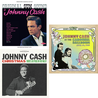 Bear's Sonic Journals: Johnny Cash, At The Carousel Ballroom, April 24, 1968 (2LP) & Original Sun Sound Of Johnny Cash & Christmas: There'll Be Peace In The Valley