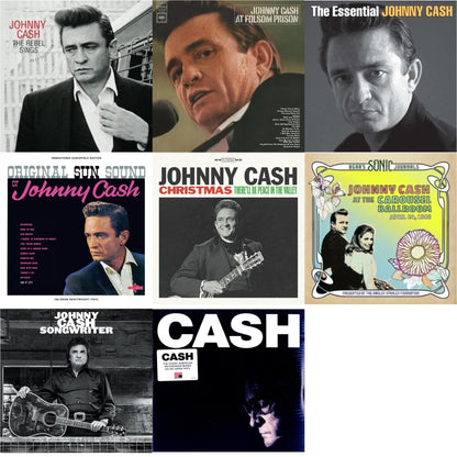 This is a 8 LP Vinyl SKU bundle.
1.This LP Vinyl is brand new.Format: LP VinylThis item's title is: Rebel Sings (Crystal Clear & Solid Silver LP Vinyl)Artist: Johnny CashBarcode: 8719039006779Release Date: 7/12/2024
2.This LP Vinyl is brand new.