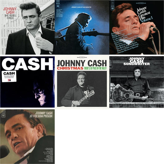 This is a 7 LP Vinyl SKU bundle.
1.This LP Vinyl is brand new.Format: LP VinylMusic Style: CountryThis item's title is: At Folsom PrisonArtist: Johnny CashLabel: LEGACYBarcode: 194397640113Release Date: 8/7/2020
2.This LP Vinyl is brand new.