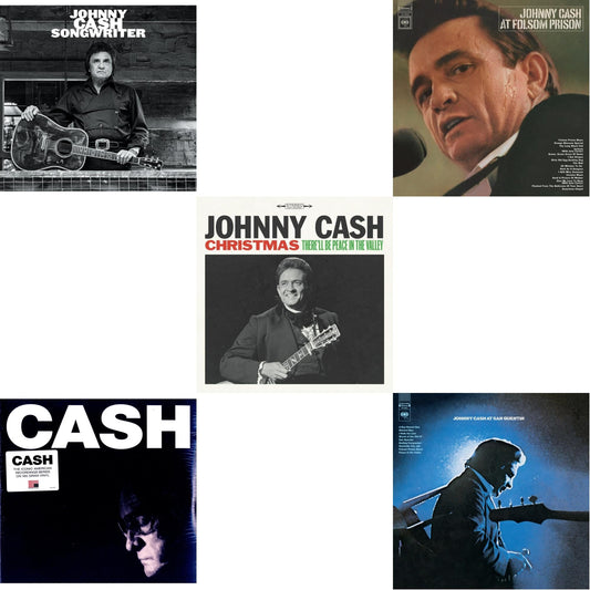 This is a 5 LP Vinyl SKU bundle.
1.This LP Vinyl is brand new.Format: LP VinylMusic Style: CountryThis item's title is: At Folsom PrisonArtist: Johnny CashLabel: LEGACYBarcode: 194397640113Release Date: 8/7/2020
2.This LP Vinyl is brand new.