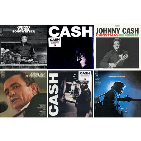 This is a 6 LP Vinyl SKU bundle.
1.This LP Vinyl is brand new.Format: LP VinylMusic Style: CountryThis item's title is: At Folsom PrisonArtist: Johnny CashLabel: LEGACYBarcode: 194397640113Release Date: 8/7/2020
2.This LP Vinyl is brand new.