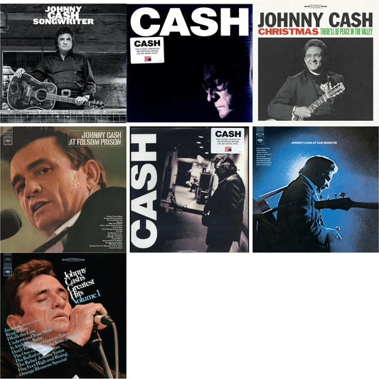 This is a 7 LP Vinyl SKU bundle.
1.This LP Vinyl is brand new.Format: LP VinylMusic Style: CountryThis item's title is: At Folsom PrisonArtist: Johnny CashLabel: LEGACYBarcode: 194397640113Release Date: 8/7/2020
2.This LP Vinyl is brand new.