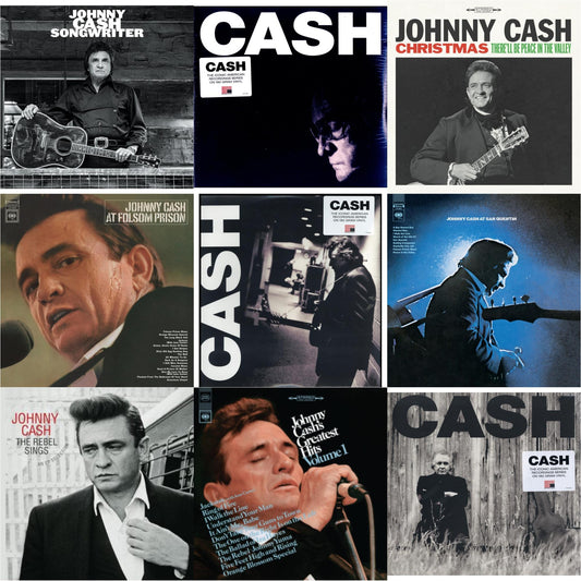 This is a 9 LP Vinyl SKU bundle.
1.This LP Vinyl is brand new.Format: LP VinylMusic Style: CountryThis item's title is: At Folsom PrisonArtist: Johnny CashLabel: LEGACYBarcode: 194397640113Release Date: 8/7/2020
2.This LP Vinyl is brand new.