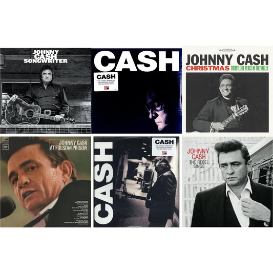 This is a 6 LP Vinyl SKU bundle.
1.This LP Vinyl is brand new.Format: LP VinylMusic Style: CountryThis item's title is: At Folsom PrisonArtist: Johnny CashLabel: LEGACYBarcode: 194397640113Release Date: 8/7/2020
2.This LP Vinyl is brand new.