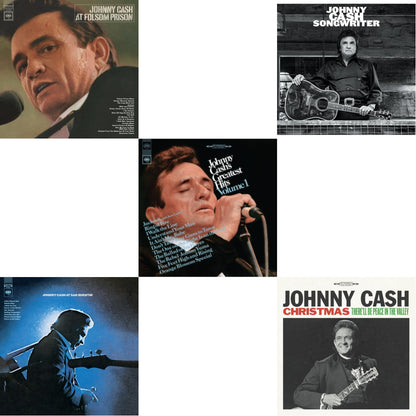 At Folsom Prison & At San Quentin & Greatest Hits, Volume 1 & Songwriter & Christmas: There'll Be Peace In The Valley