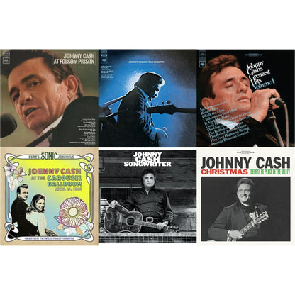 At Folsom Prison & At San Quentin & Greatest Hits, Volume 1 & Bear's Sonic Journals: Johnny Cash, At The Carousel Ballroom, April 24, 1968 (2LP) & Songwriter & Christmas: There'll Be Peace In The Valley