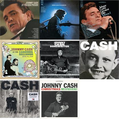 At Folsom Prison & At San Quentin & Greatest Hits, Volume 1 & Bear's Sonic Journals: Johnny Cash, At The Carousel Ballroom, April 24, 1968 (2LP) & Songwriter & American Vi: Ain't No Grave & American Ii: Unchained (180G)