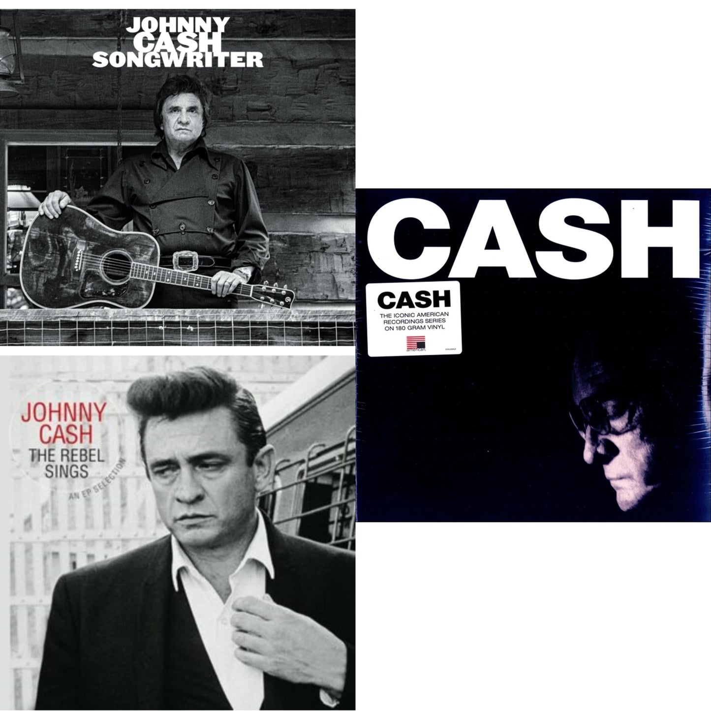 This is a 3 LP Vinyl SKU bundle.
1.This LP Vinyl is brand new.Format: LP VinylThis item's title is: SongwriterArtist: Johnny CashBarcode: 602458828764Release Date: 6/28/2024
2.This LP Vinyl is brand new.