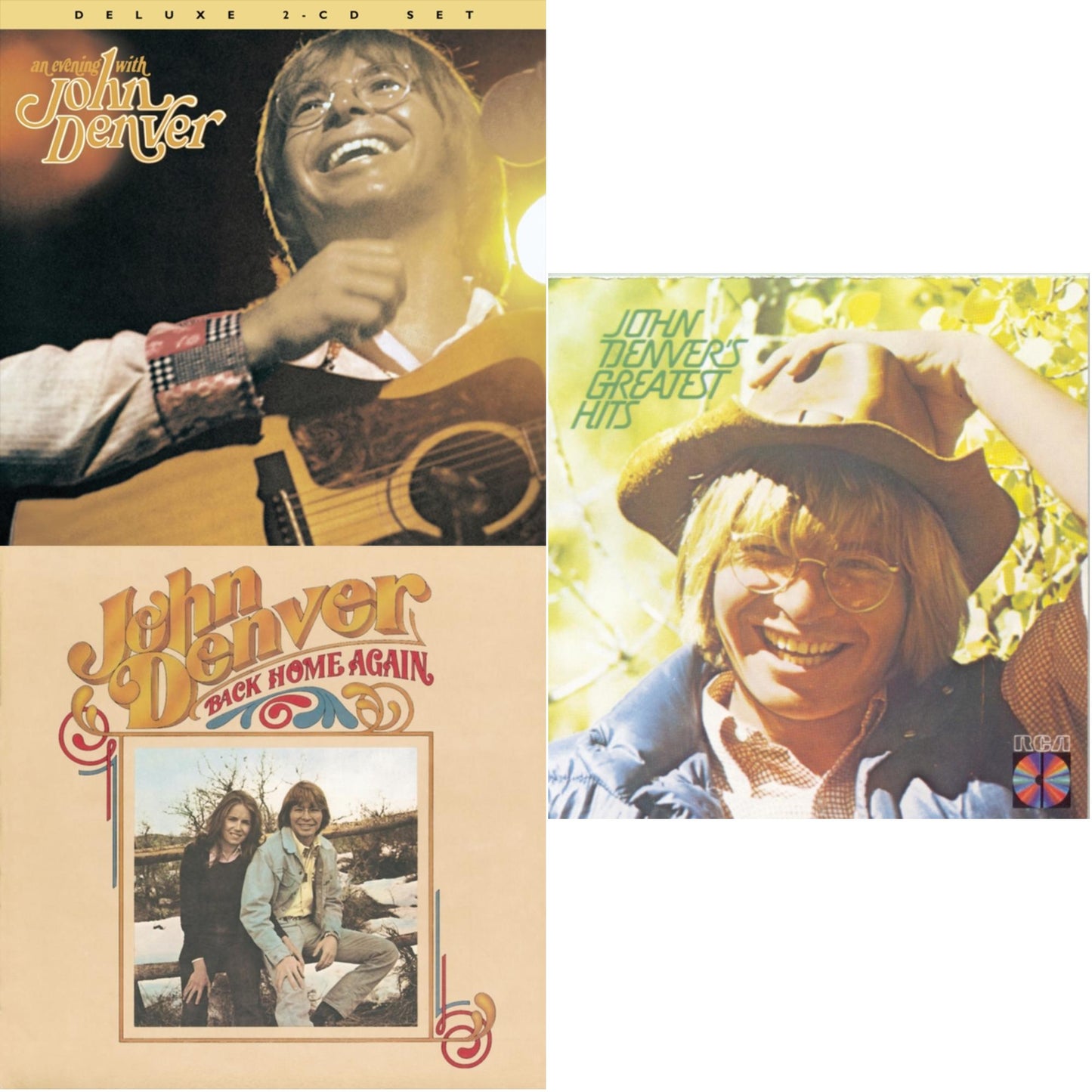 Evening With John Denver & Back Home Again & Greatest Hits