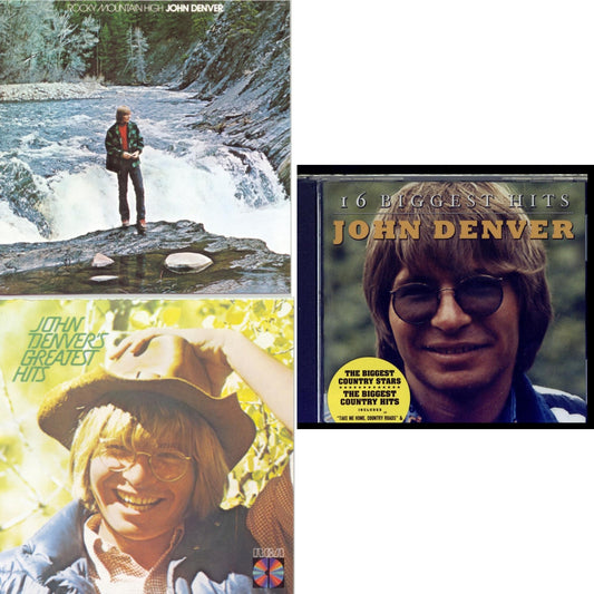 John Denver - Rocky Mountain High & 16 Biggest Hits & Greatest Hits - CD Bundle
