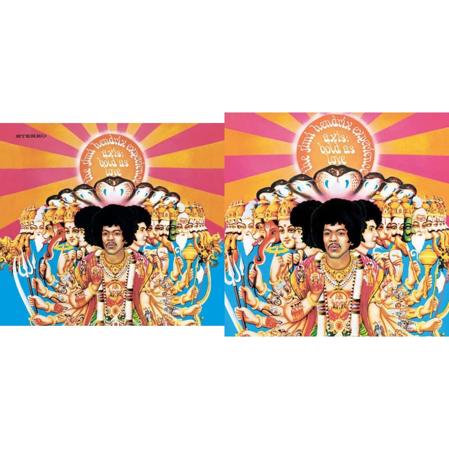 This is a 2 LP Vinyl SKU bundle.
1.This LP Vinyl is brand new.Format: LP VinylMusic Style: Psychedelic RockThis item's title is: Axis: Bold As Love (180G)Artist: Jimi Experience HendrixLabel: SMGBarcode: 886976239619Release Date: 3/9/2010
2.This LP Vinyl is brand new.