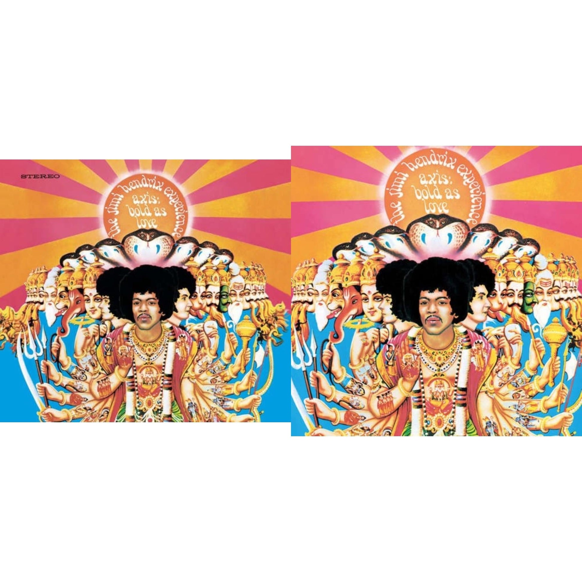 This is a 2 LP Vinyl SKU bundle.
1.This LP Vinyl is brand new.Format: LP VinylMusic Style: Psychedelic RockThis item's title is: Axis: Bold As Love (180G)Artist: Jimi Experience HendrixLabel: SMGBarcode: 886976239619Release Date: 3/9/2010
2.This LP Vinyl is brand new.