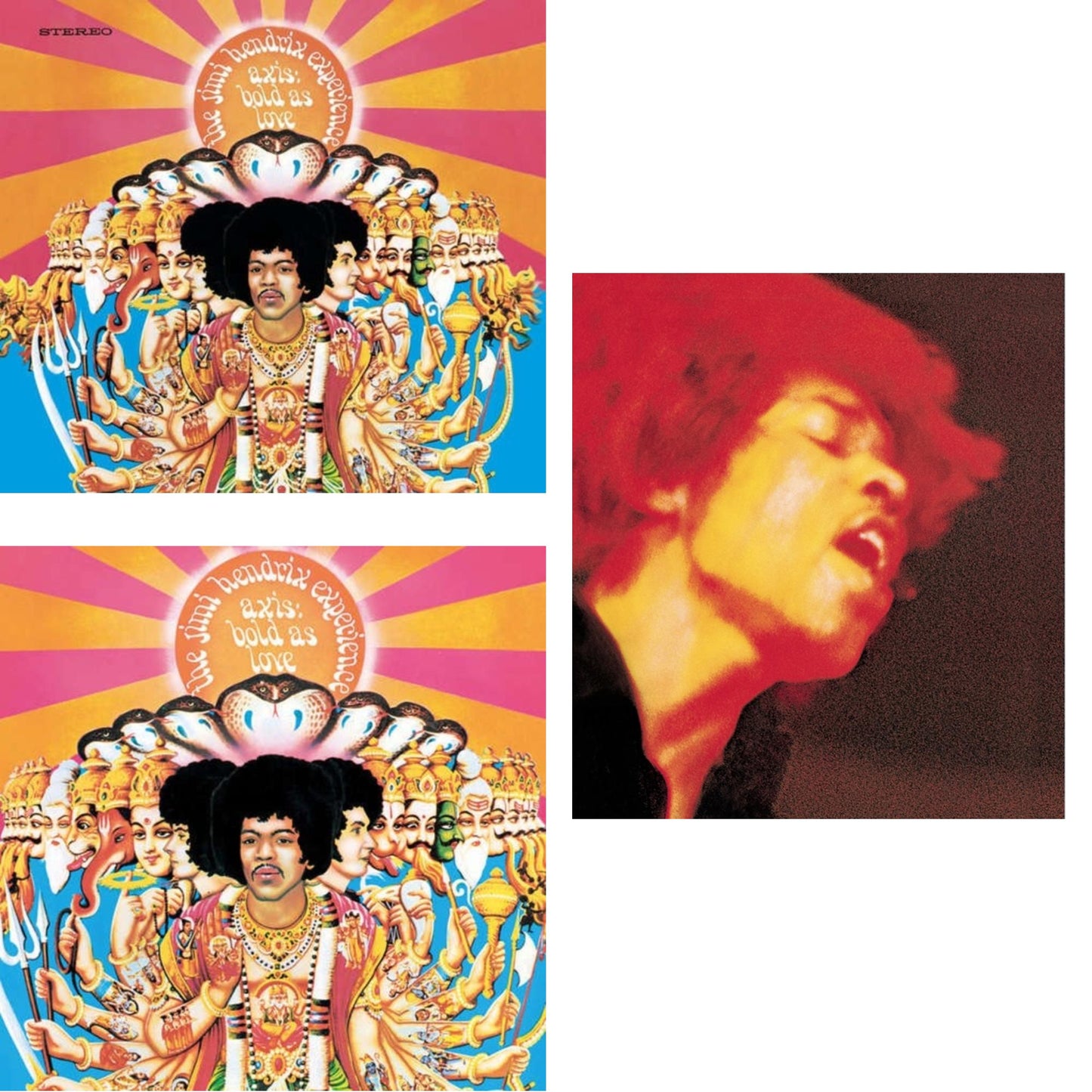 Jimi Experience Hendrix - Axis: Bold As Love (180G) & Electric Ladyland (180G) & Axis: Bold As Love (Mono) (180G) - LP Vinyl Bundle