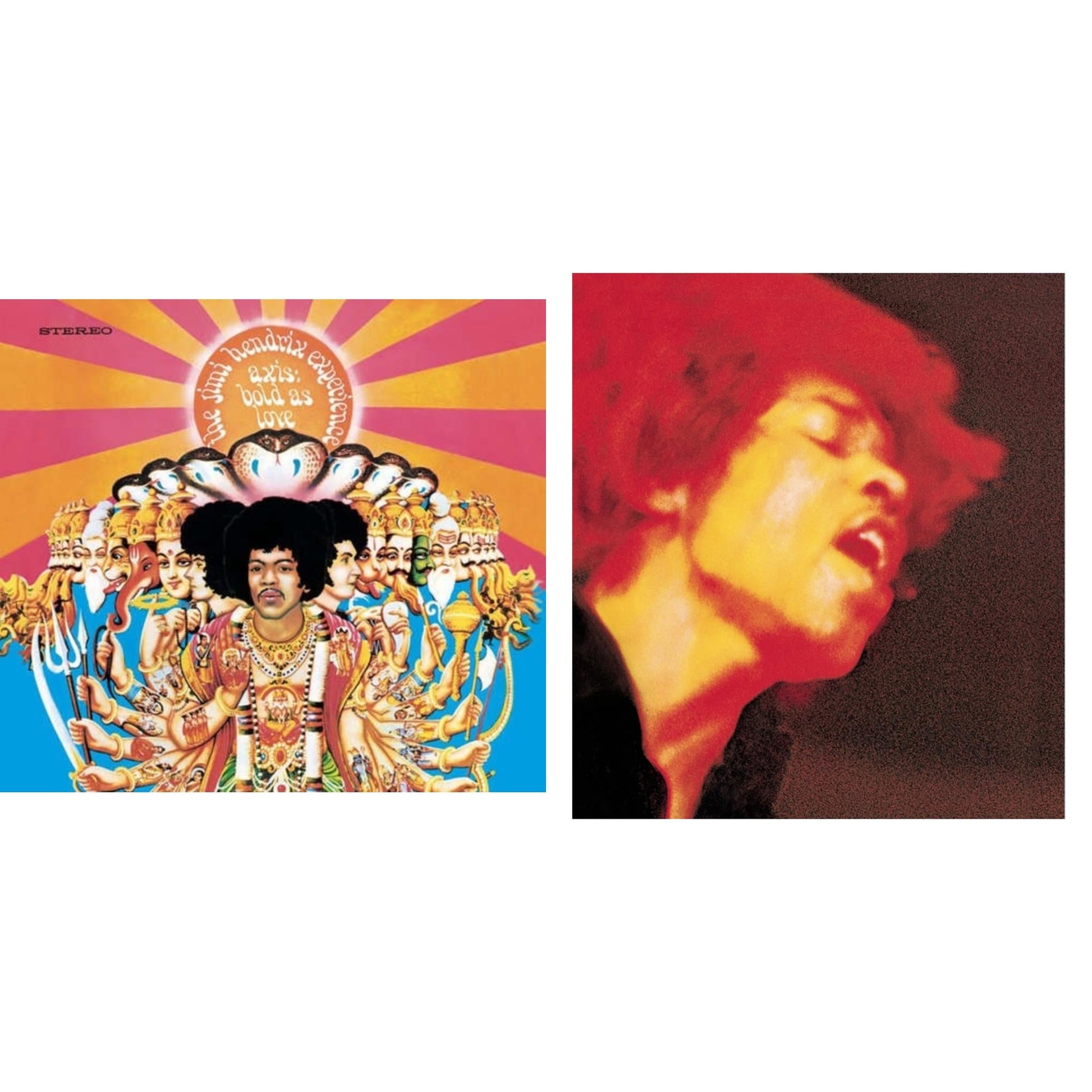 This is a 2 LP Vinyl SKU bundle.
1.This LP Vinyl is brand new.Format: LP VinylMusic Style: Psychedelic RockThis item's title is: Axis: Bold As Love (180G)Artist: Jimi Experience HendrixLabel: SMGBarcode: 886976239619Release Date: 3/9/2010
2.This LP Vinyl is brand new.