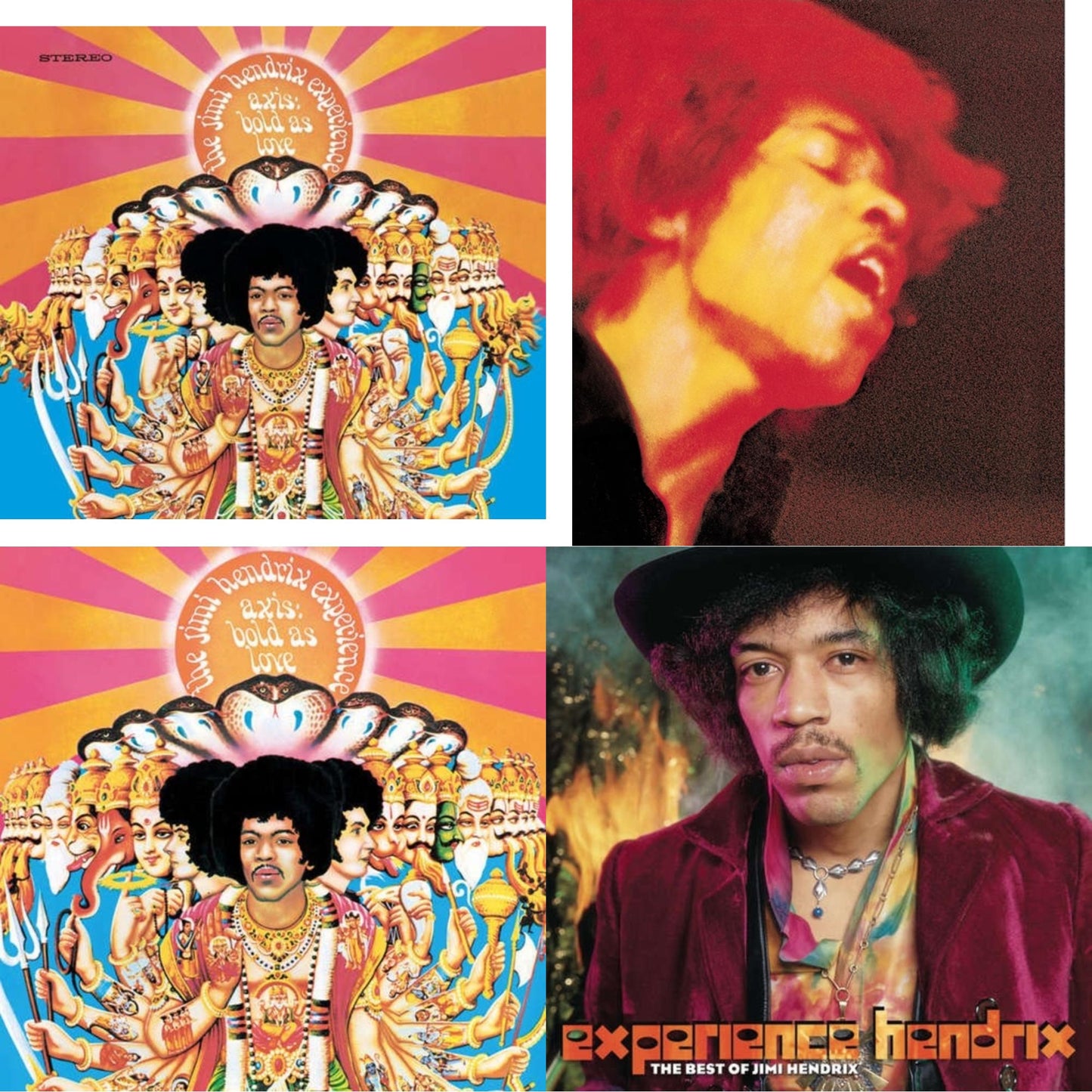 Axis: Bold As Love (180G) & Electric Ladyland (180G) & Axis: Bold As Love (Mono) (180G) & Experience Hendrix: Best Of Jimi Hendrix (2LP/150G)