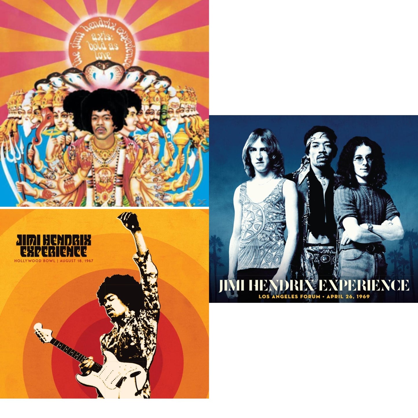 Los Angeles Forum (April 26, 1969) (Digi Pack) & Jimi Hendrix Experience: Live At The Hollywood Bowl: August 18, 1967 & Axis: Bold As Love