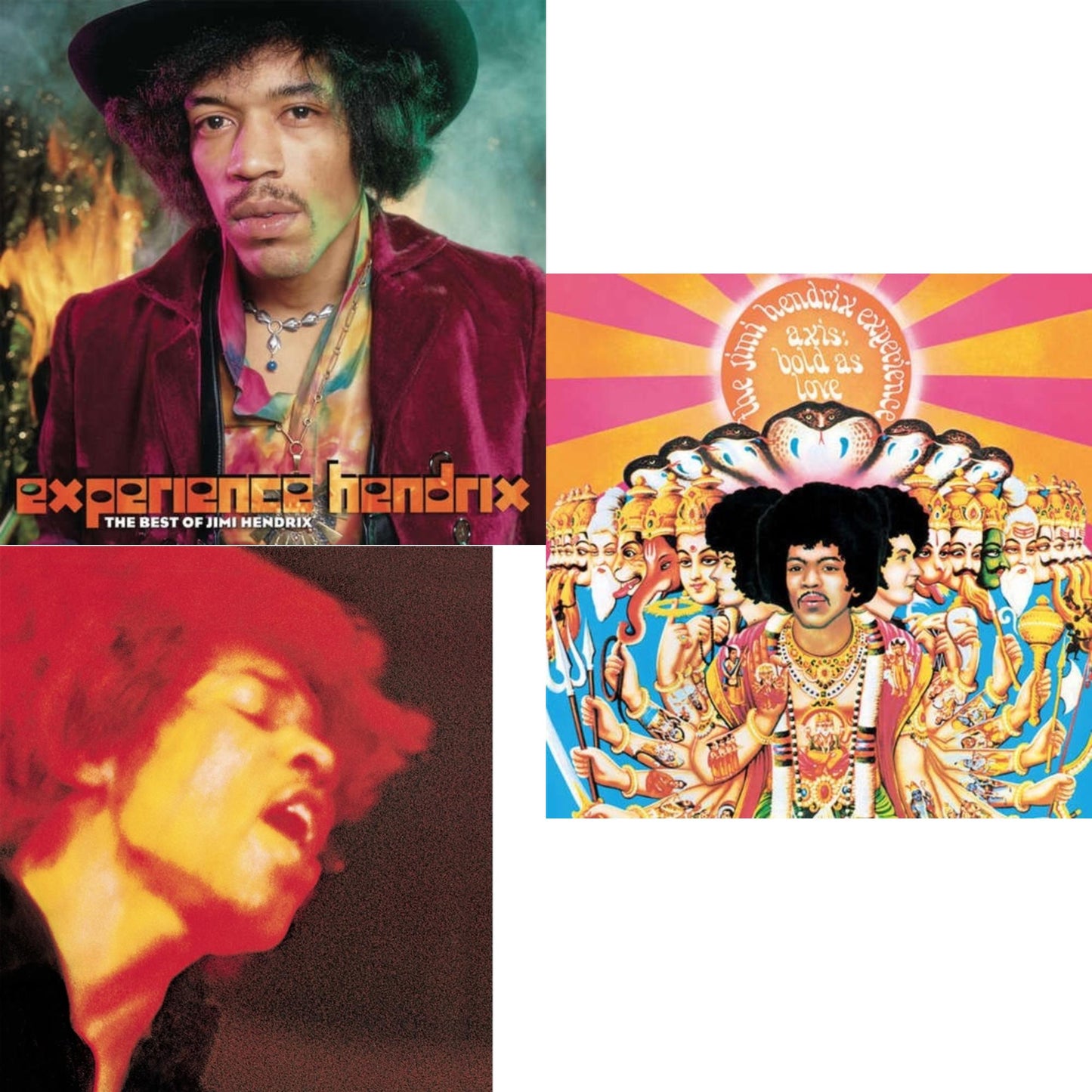 Electric Ladyland (180G) & Axis: Bold As Love (Mono) (180G) & Experience Hendrix: Best Of Jimi Hendrix (2LP/150G)