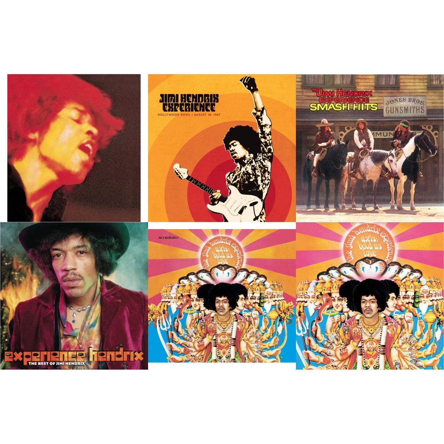Jimi Experience Hendrix - Jimi Hendrix Experience: Live At The Hollywood Bowl: August 18, 1967 & Axis: Bold As Love (180G) & Electric Ladyland (180G) & Axis: Bold As Love (Mono) (180G) & Smash Hits (150G LP Vinyl/Original Poster Reproduction) &