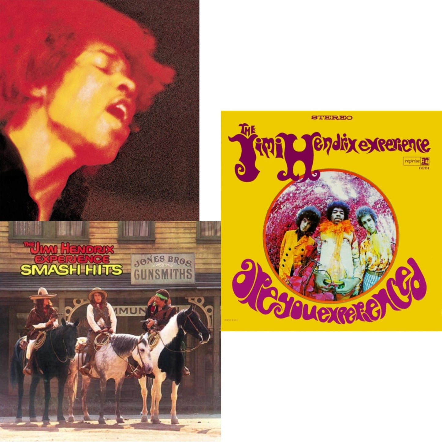 Electric Ladyland (180G) & Are You Experienced (180G) & Smash Hits (150G LP Vinyl/Original Poster Reproduction)