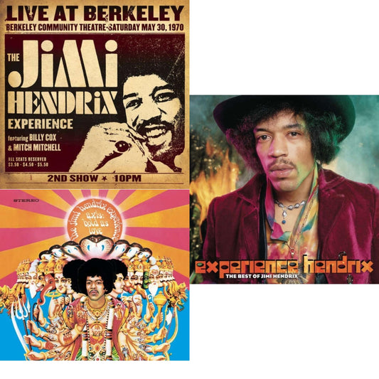 Live At Berkeley (2LP/Gatefold) & Axis: Bold As Love (180G) & Experience Hendrix: Best Of Jimi Hendrix (2LP/150G)