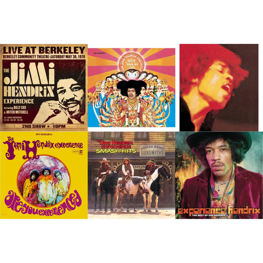 Live At Berkeley (2LP/Gatefold) & Axis: Bold As Love (180G) & Electric Ladyland (180G) & Are You Experienced (180G) & Smash Hits (150G LP Vinyl/Original Poster Reproduction) & Experience Hendrix: Best Of Jimi Hendrix (2LP/150G)