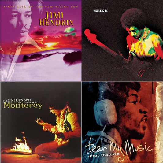 First Rays Of The New Rising Sun (2LP/150G) & Band Of Gypsys (180G/50Th Anniversary/Booklet/Images/Essay By John Mcdermott/Poster) & Live At Monterey (180G) & Hear My Music (2LP/Gatefold) (180G)