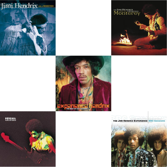 Live At Woodstock & Band Of Gypsys & Experience Hendrix: Best Of Jimi Hendrix & Live At Monterey & Bbc Sessions