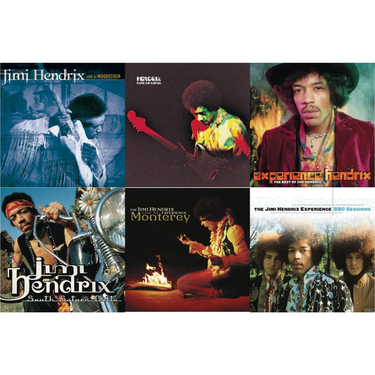 Live At Woodstock & Band Of Gypsys & Experience Hendrix: Best Of Jimi Hendrix & South Saturn Delta & Live At Monterey & Bbc Sessions