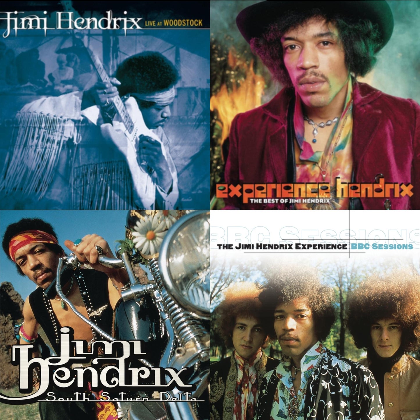 Live At Woodstock & Experience Hendrix: Best Of Jimi Hendrix & South Saturn Delta & Bbc Sessions