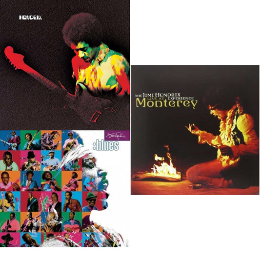 Band Of Gypsys (180G/50Th Anniversary/Booklet/Images/Essay By John Mcdermott/Poster) & Blues (2LP/180G/Gatefold) & Live At Monterey (180G)