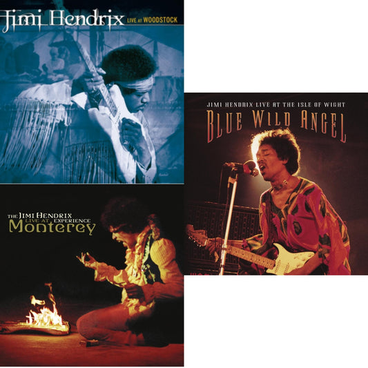 Live At Woodstock & Live At Monterey & Blue Wild Angel: Jimi Hendrix Live At The Isle Of Wight