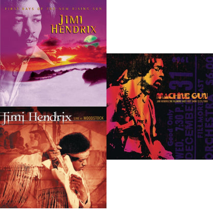 First Rays Of The New Rising Sun (2LP/150G) & Live At Woodstock & Machine Gun Jimi Hendrix The Fillmore East First Show 12/31/1969 (2LP/180G/Gatefold)