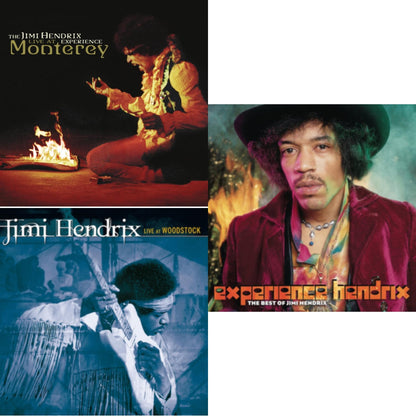 Live At Woodstock & Experience Hendrix: Best Of Jimi Hendrix & Live At Monterey