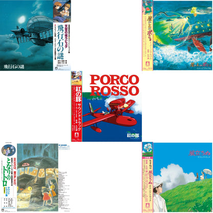 Hikouseki No Nazo: Castle In The Sky Ost (Gatefold) & My Neighbor Totoro Ost & Porco Rosso: Soundtrack (Import/Remastered/Obi Strip) & Ponyo On The Cliff By The Sea: Image Album (Remastered/Japanese Import/Obi Strip/Limited)