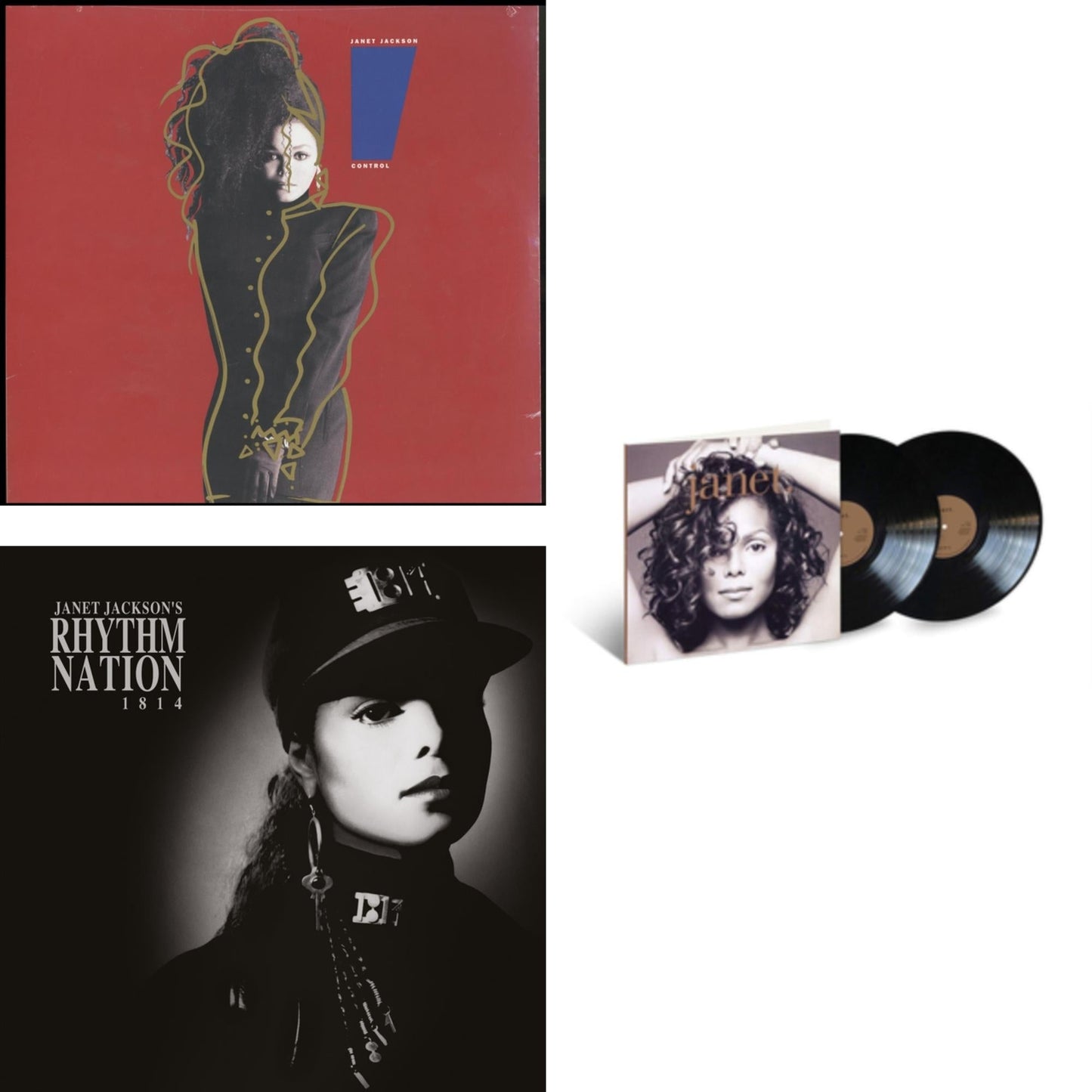 This is a 3 LP Vinyl SKU bundle.
1.This LP Vinyl is brand new.Format: LP VinylMusic Style: New Jack SwingThis item's title is: ControlArtist: Janet JacksonLabel: A&MBarcode: 602577378485Release Date: 6/7/2019
2.This LP Vinyl is brand new.