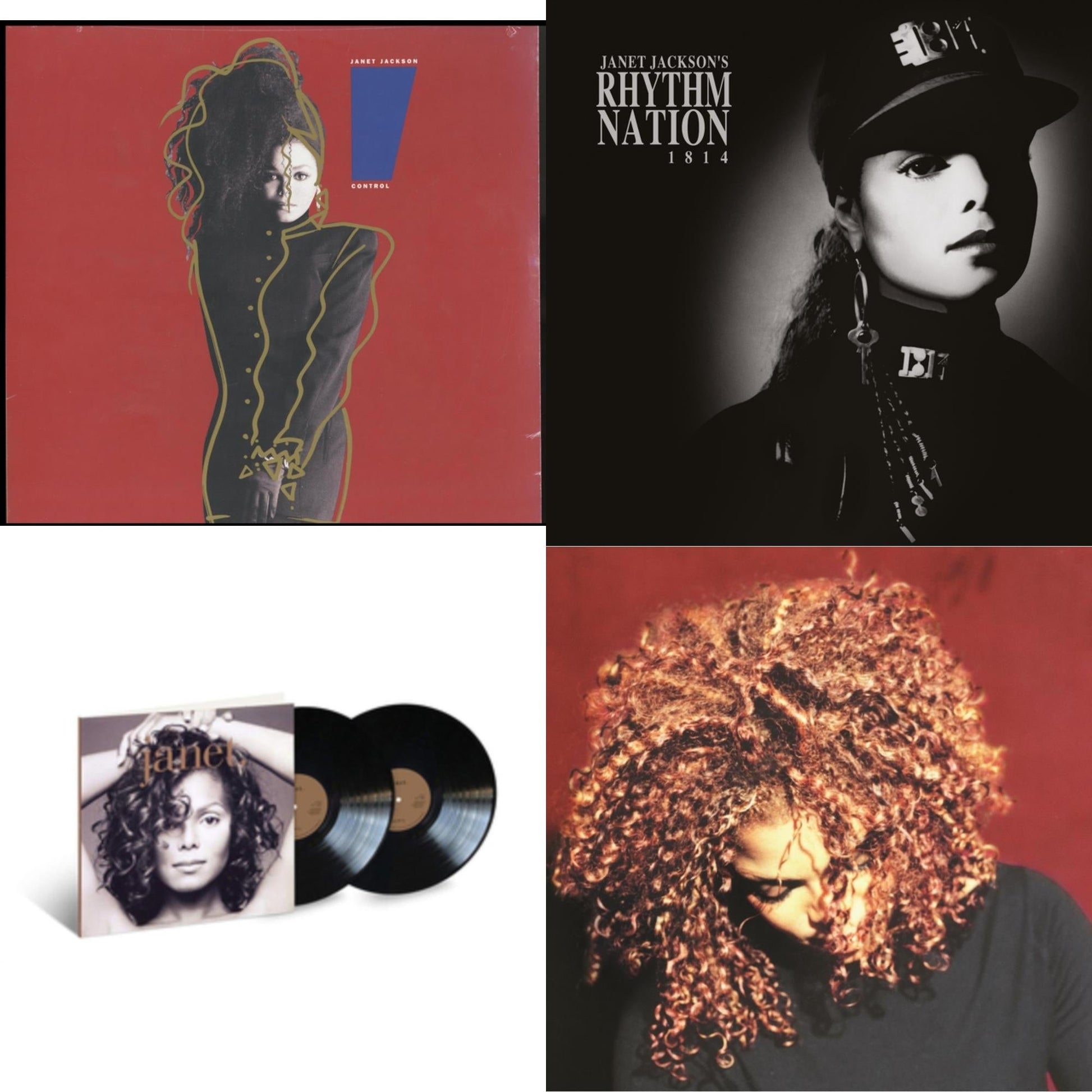This is a 4 LP Vinyl SKU bundle.
1.This LP Vinyl is brand new.Format: LP VinylMusic Style: New Jack SwingThis item's title is: ControlArtist: Janet JacksonLabel: A&MBarcode: 602577378485Release Date: 6/7/2019
2.This LP Vinyl is brand new.