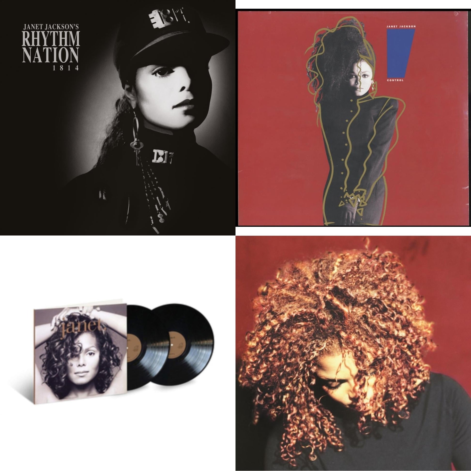 This is a 4 LP Vinyl SKU bundle.
1.This LP Vinyl is brand new.Format: LP VinylMusic Style: RnB/SwingThis item's title is: Janet Jackson's Rhythm Nation 1814 (2 LP)Artist: Janet JacksonLabel: A&MBarcode: 602577650413Release Date: 7/26/2019
2.This LP Vinyl is brand new.