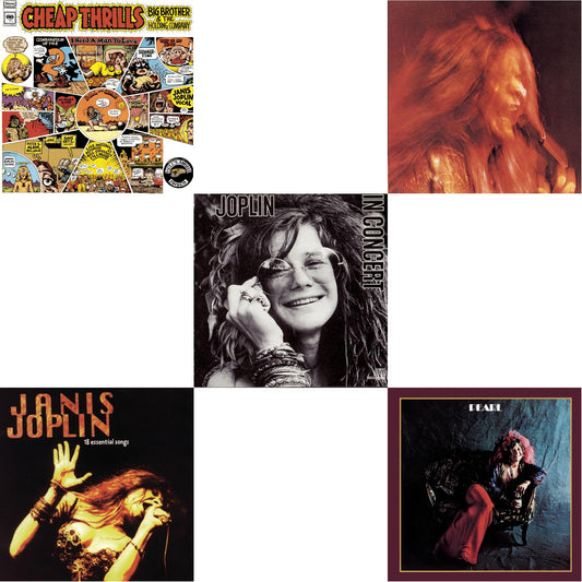 Cheap Thrills & 18 Essential Songs & Joplin In Concert & I Got Dem Ol Kozmic Blues Again Mama & Pearl