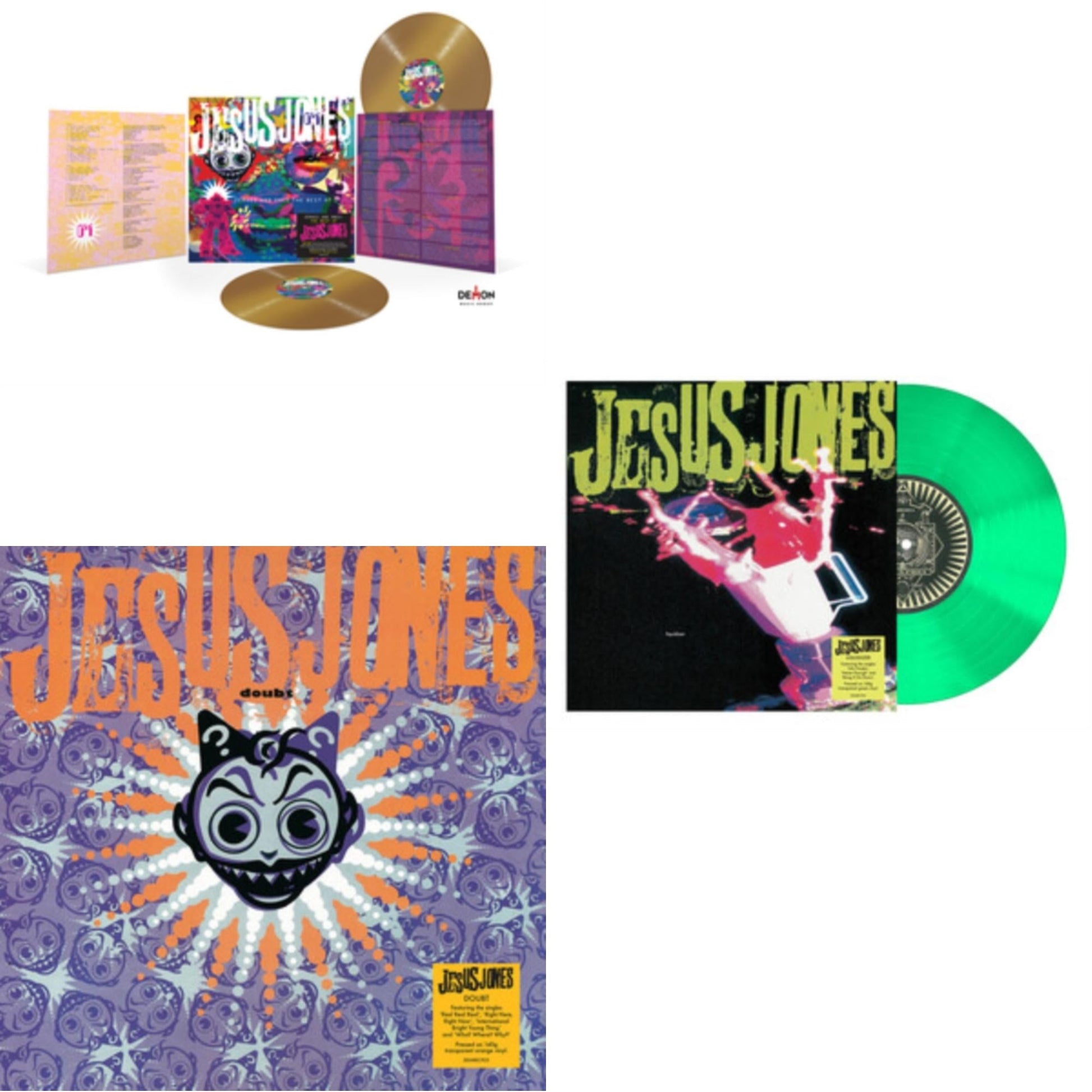 This is a 3 LP Vinyl SKU bundle.
1.This LP Vinyl is brand new.Format: LP VinylMusic Style: Alternative RockThis item's title is: Zeroes & Ones: Best Of (2LP/Gold Vinyl/140G)Artist: Jesus JonesLabel: DEMON RECORDSBarcode: 5014797906402Release Date: 10/28/2022
2.