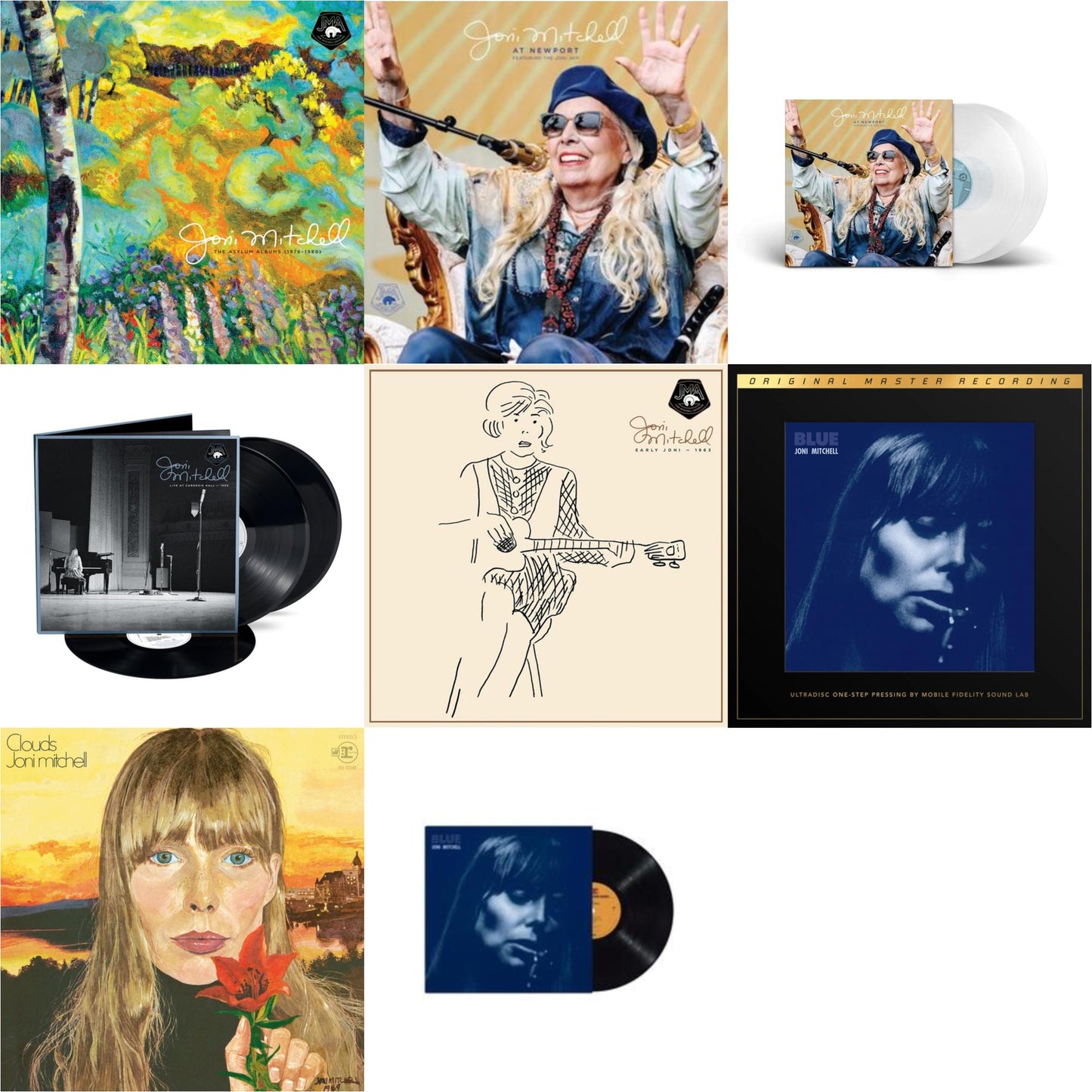 This is a 8 LP Vinyl SKU bundle.
1.This LP Vinyl is brand new.Format: LP VinylThis item's title is: At Newport (2LP/Clear Vinyl)Artist: Joni MitchellLabel: Rhino Records (2)Barcode: 081227820817Release Date: 7/28/2023
2.This LP Vinyl is brand new.