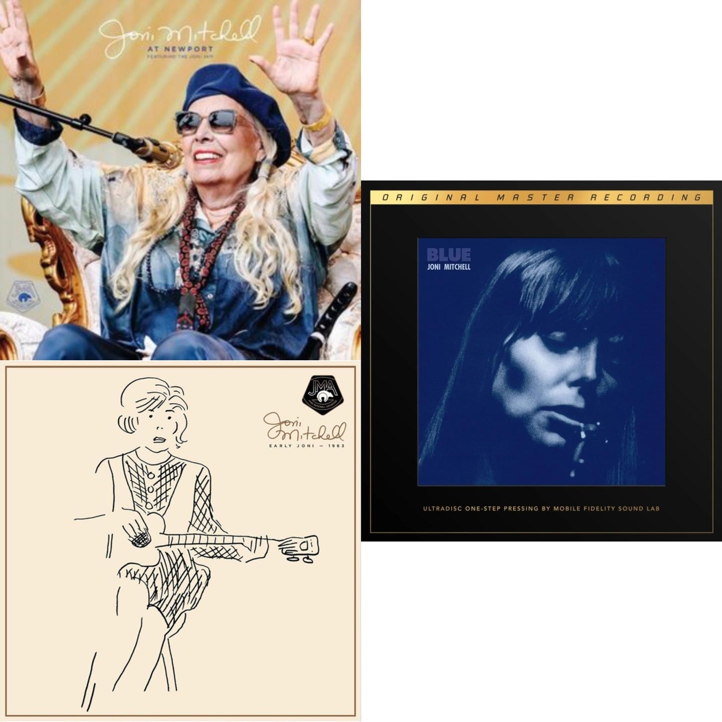 At Newport (2LP) & Early Joni - 1963 & Blue (2LP Box/180G/45RPM Supervinyl Ultradisc One-Step/Limited/Numbered)