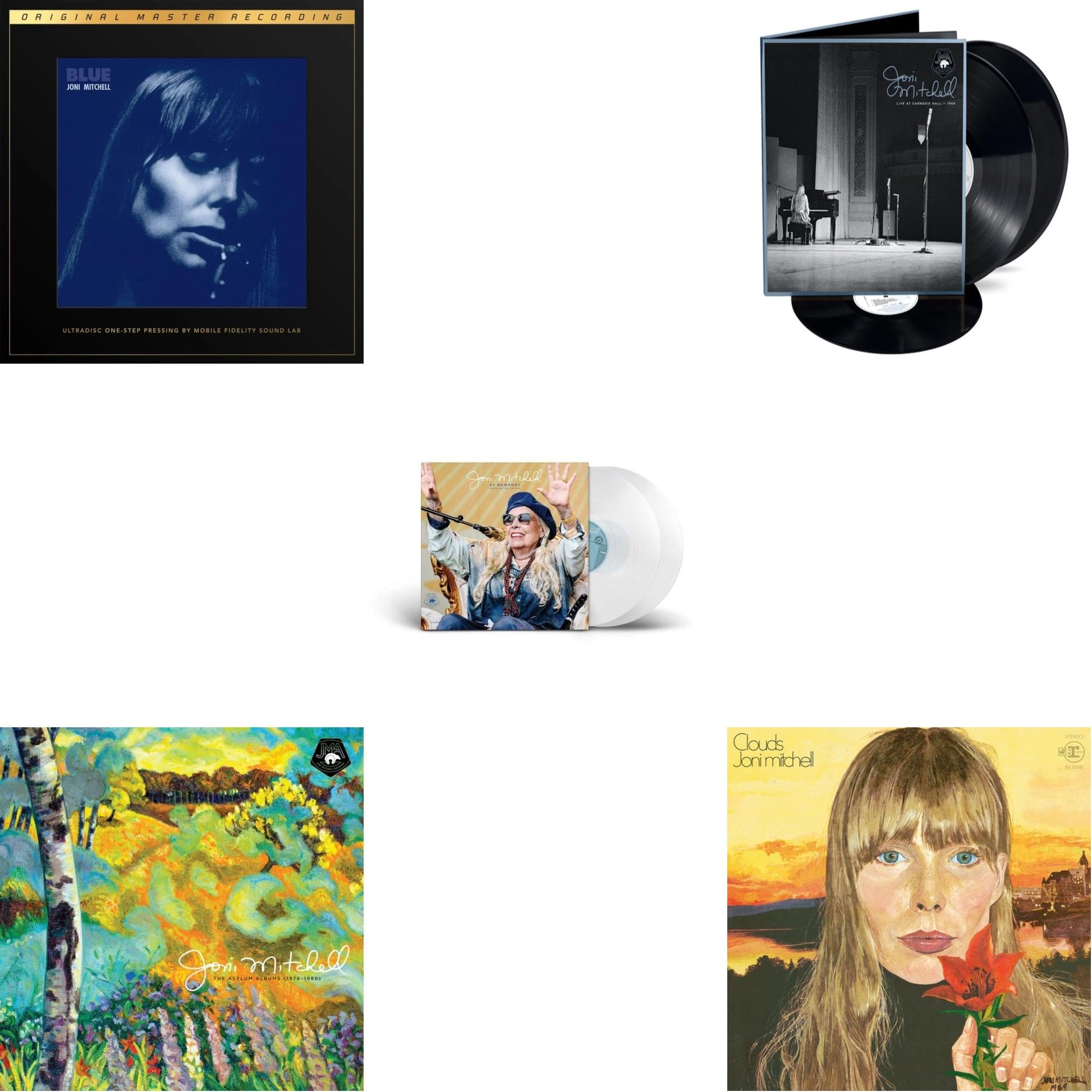 This is a 5 LP Vinyl SKU bundle.
1.This LP Vinyl is brand new.Format: LP VinylThis item's title is: At Newport (2LP/Clear Vinyl)Artist: Joni MitchellLabel: Rhino Records (2)Barcode: 081227820817Release Date: 7/28/2023
2.This LP Vinyl is brand new.