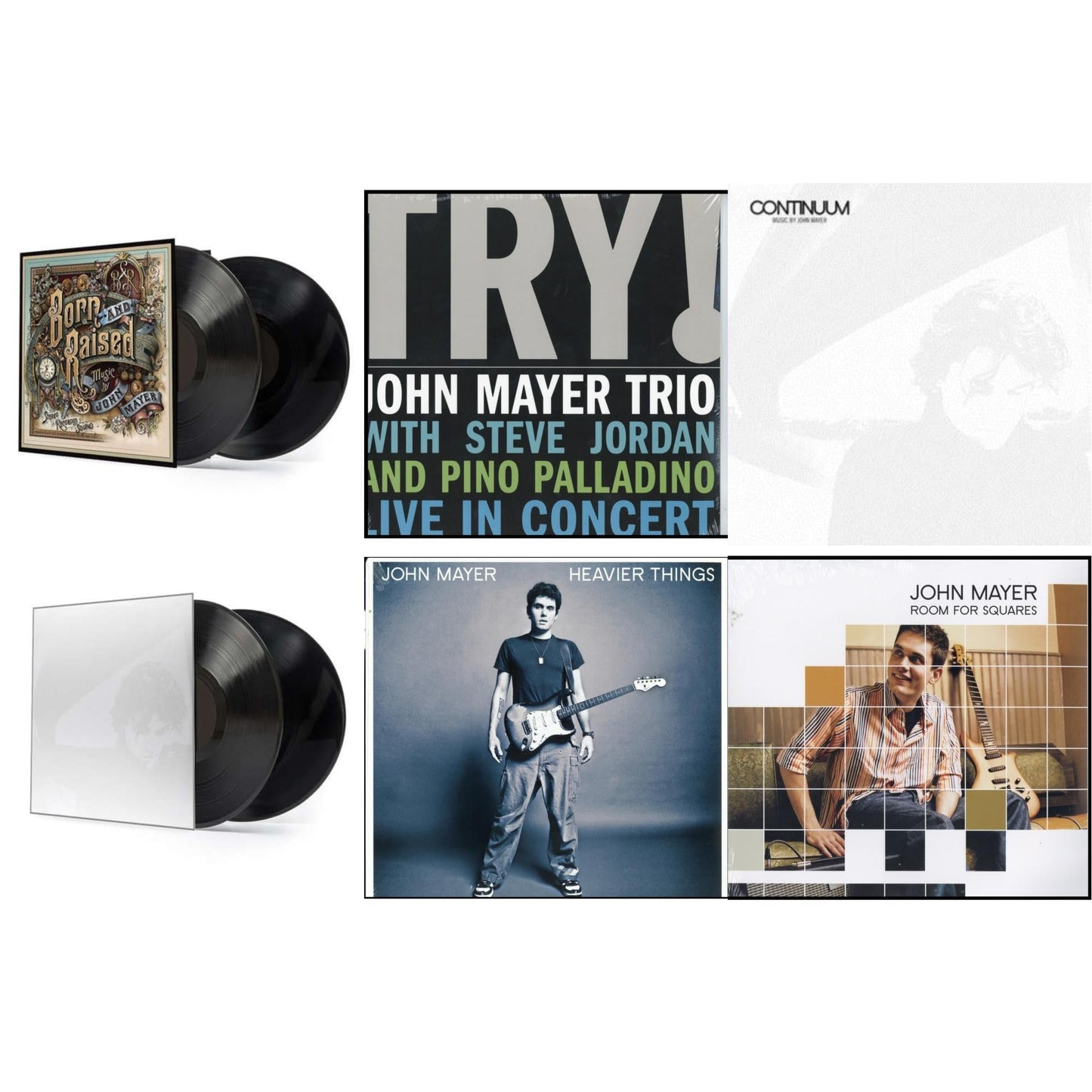 This is a 6 LP Vinyl SKU bundle.
1.This LP Vinyl is brand new.Format: LP VinylMusic Style: AcousticThis item's title is: Room For SquaresArtist: John MayerLabel: LEGACYBarcode: 696998529311Release Date: 9/18/2001
2.This LP Vinyl is brand new.
